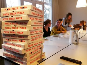 Pizzasessie bij Netrex